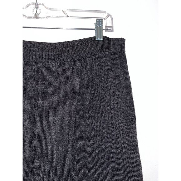 St. John  Collection Dark Gray   High Waist Straight Leg Women's Pants Size 10 - Picture 4 of 10